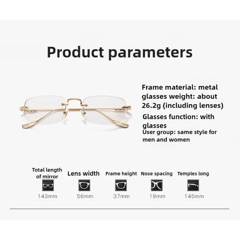 Korean Fashion Style Oval Eyeglasses Frame Round Glasses Shades Glasses for Women/Men