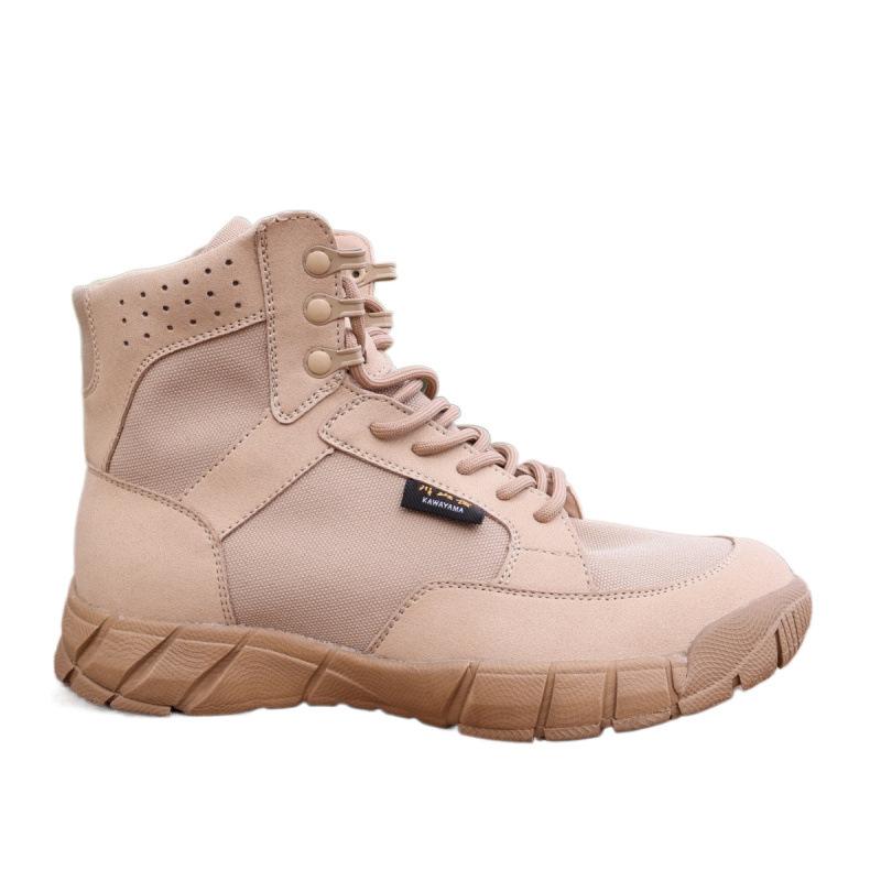 Summer Combat Boots Men's New Training Boots Men's Mesh Breathable Tactical Boots High-top Security Shoes Ultra-light Combat Training Boots