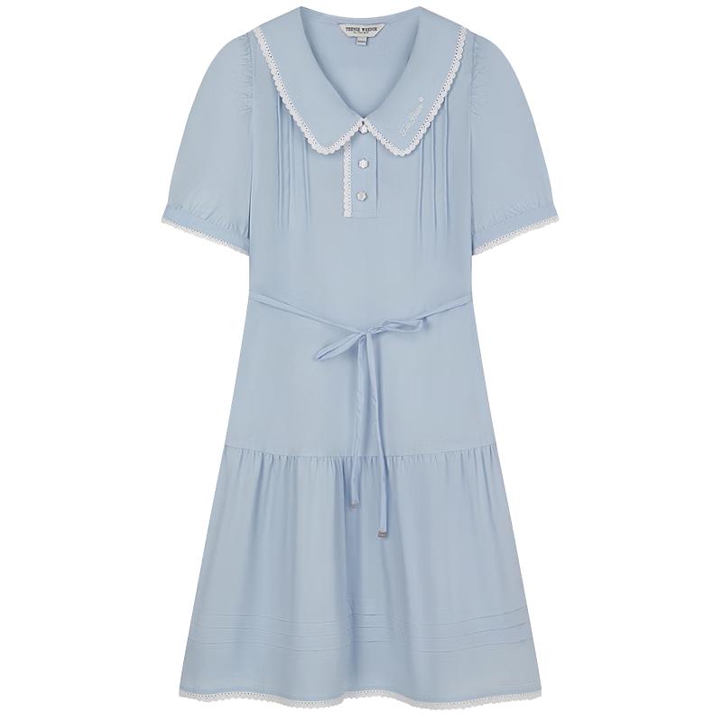 

Teenie Weenie Women s Summer A-Line Peter Pan Collar Mini Dress S (160)