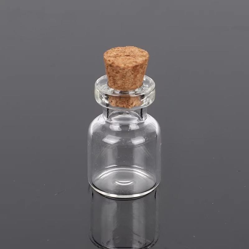 Mini Small Capacity Empty Glass Vial DIY Cork Stopper Wishing Drift Bottle Multi Purpose Household Storage Decoration Products