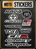 FOR TOYOTA TRO GR Fashion Universal Scratch Resist Reflective Waterproof Stickers For Auto Motorcycle Helmet Mug Refrigerator