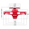 Universal Adjustable Motorcycle License Number Plate Bracket Rear Turn Signal Lamp Holder Cnc Aluminum Fender Eliminator Kits