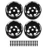 4Pcs RC Wheel Hub Replacement for SCX10 D90 1.9 In Carbon Fiber Lightweight 1 10 RC Wheel Hub with Screw