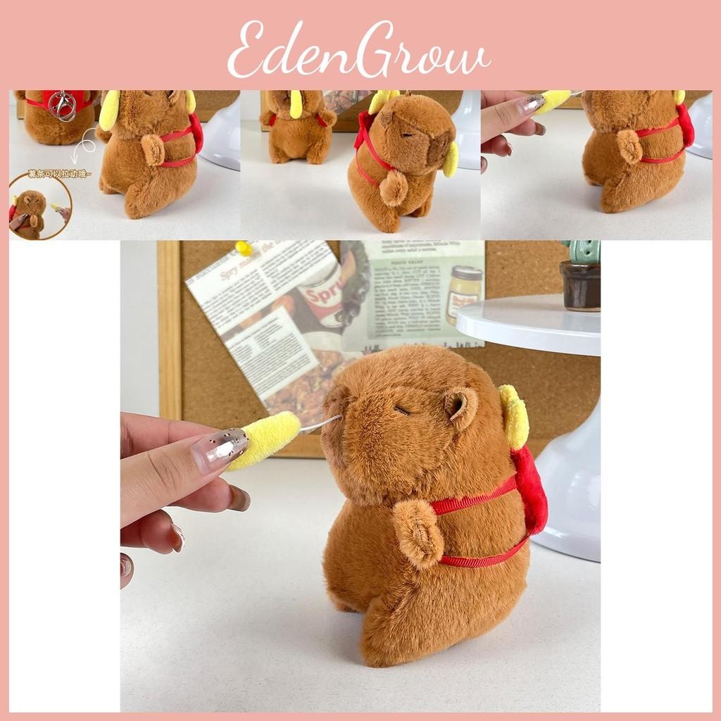 Creative Capybara Cute French Fries Plush Keychain Adorable Backpack Toy Kids For
