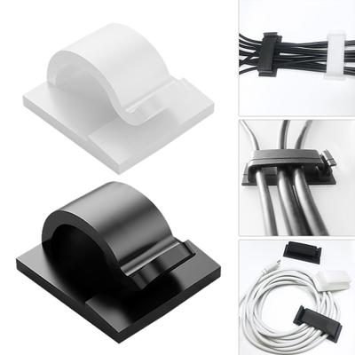 25 Pcs Computer Cable Organizers Self-adhesive Great Stickiness Anti-slip Wire Fasteners Weather-resistant TV Cord Manangement