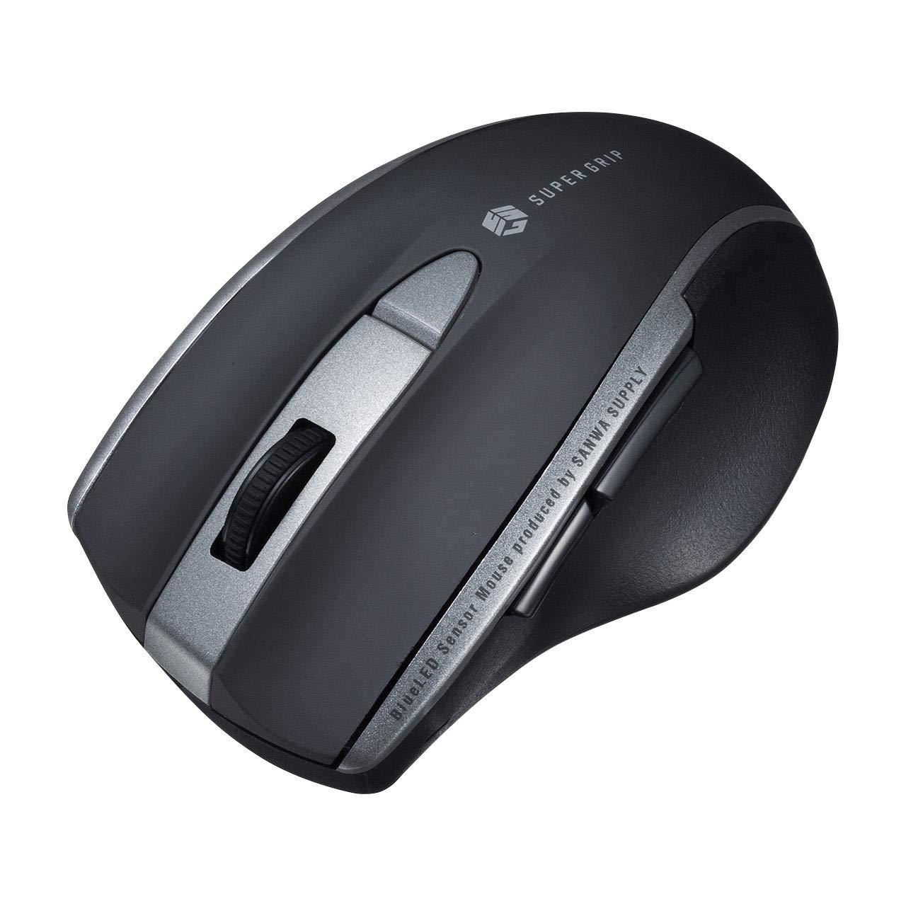 

Sanwa Supply Bluetooth Миша Тиха Синій Світлодіод 5 Кнопок Середнього Розміру Чорний (Кнопка Назад/Вперед) MA-BTBL167BK чорний