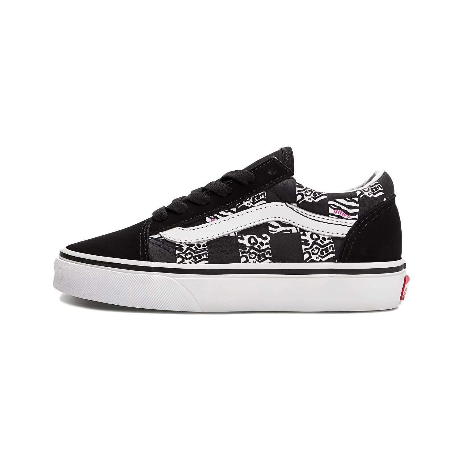(PS) Vans Style 36 Bandana Trainers Black Kids VN0A7Q5FBMA EU 31.5