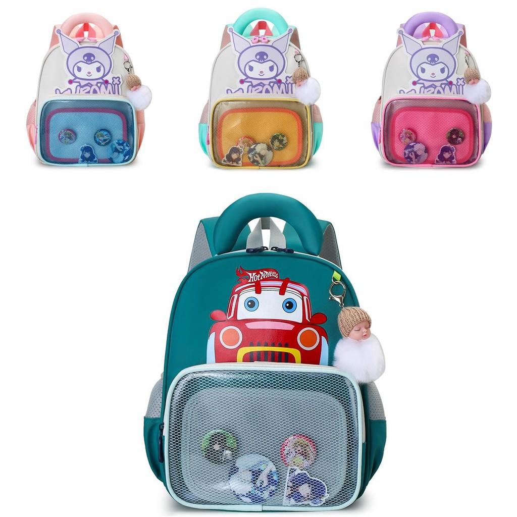 Stylish And Lightweight Children's Backpack For Boys And Girls In Purple Pink Green