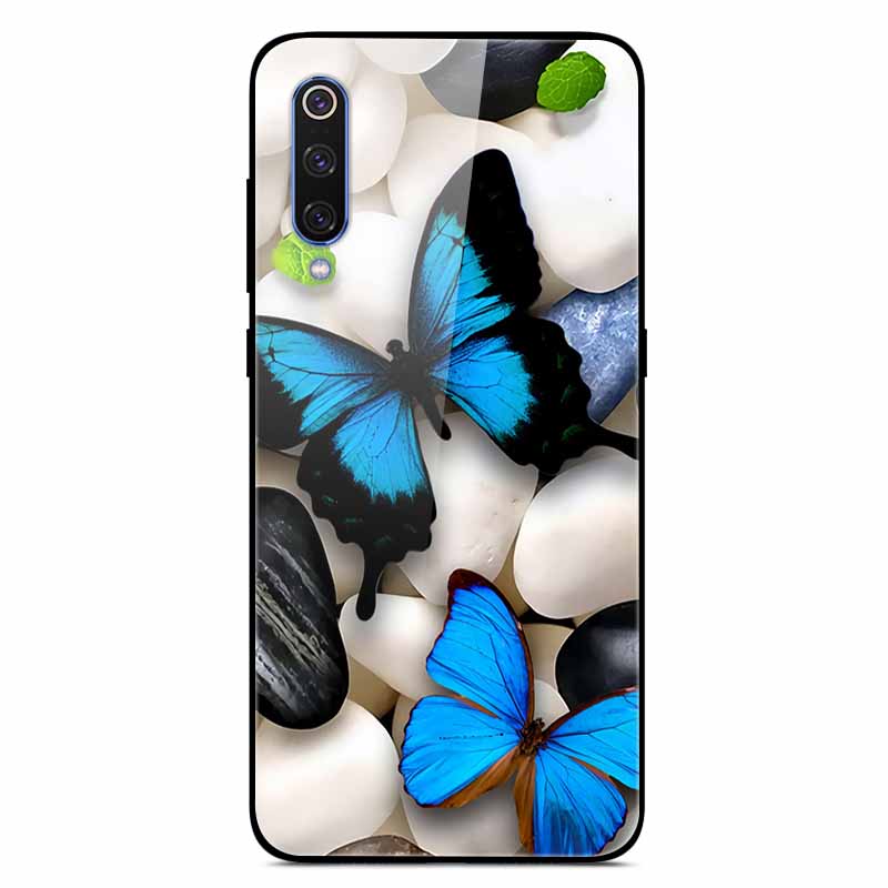 For Xiaomi Mi A3 Cases Luxury Tempered Glass Space Phone Covers for Xiaomi MI 9 Lite Case 9lite MiA3 Hard Back Shell Protective