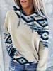 2026 Casual Ethnic Style Printed Hoodies For Autumn Winter Women Clothing Loose Hood Long Sleeve Pockets Streetwear Sweatshirts