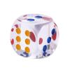 35mm Acrylic Dice Colorful Transparent 6 Sides Dice Board Game Square Point Dice for KTV Entertainment Family Party