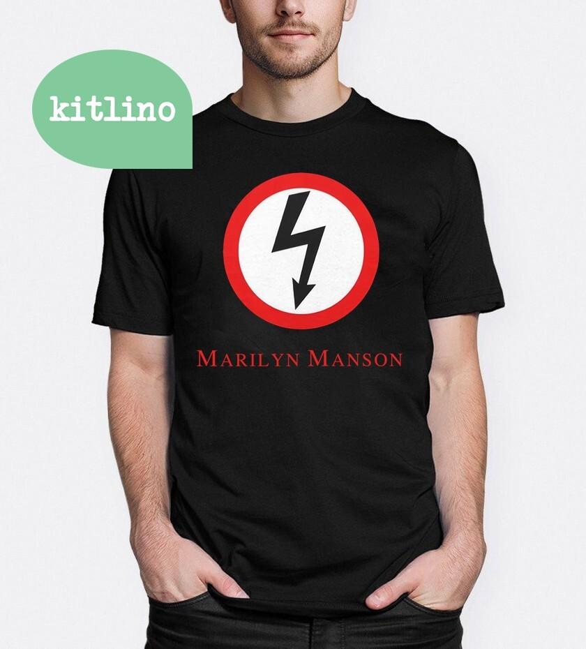 Marilyn Manson Music Album Cotton  S94336 Unisex T-Shirt S