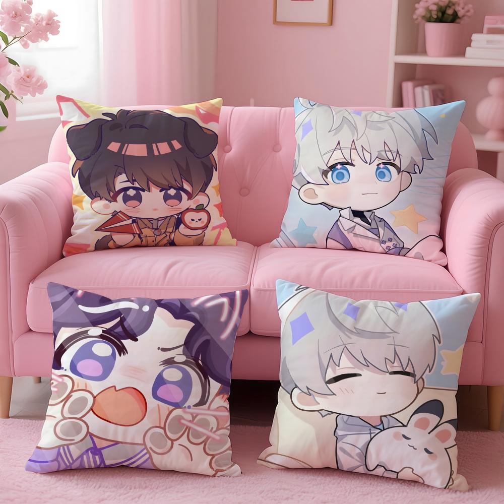 game L-Love and Deepspace Cushion Cover Comfortable Reversible Pillow Cover Ideal for Car Sofa Bedroom & Beyond