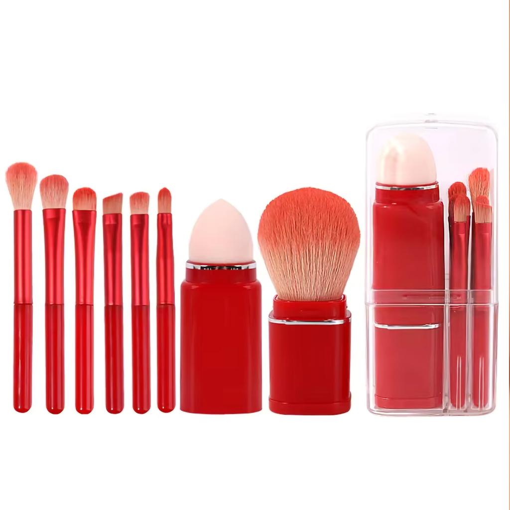 Hot Selling Luxury Vegan Makeup Brush Set High Quality Private Label Professional Brushes with Bag for Face Makeup