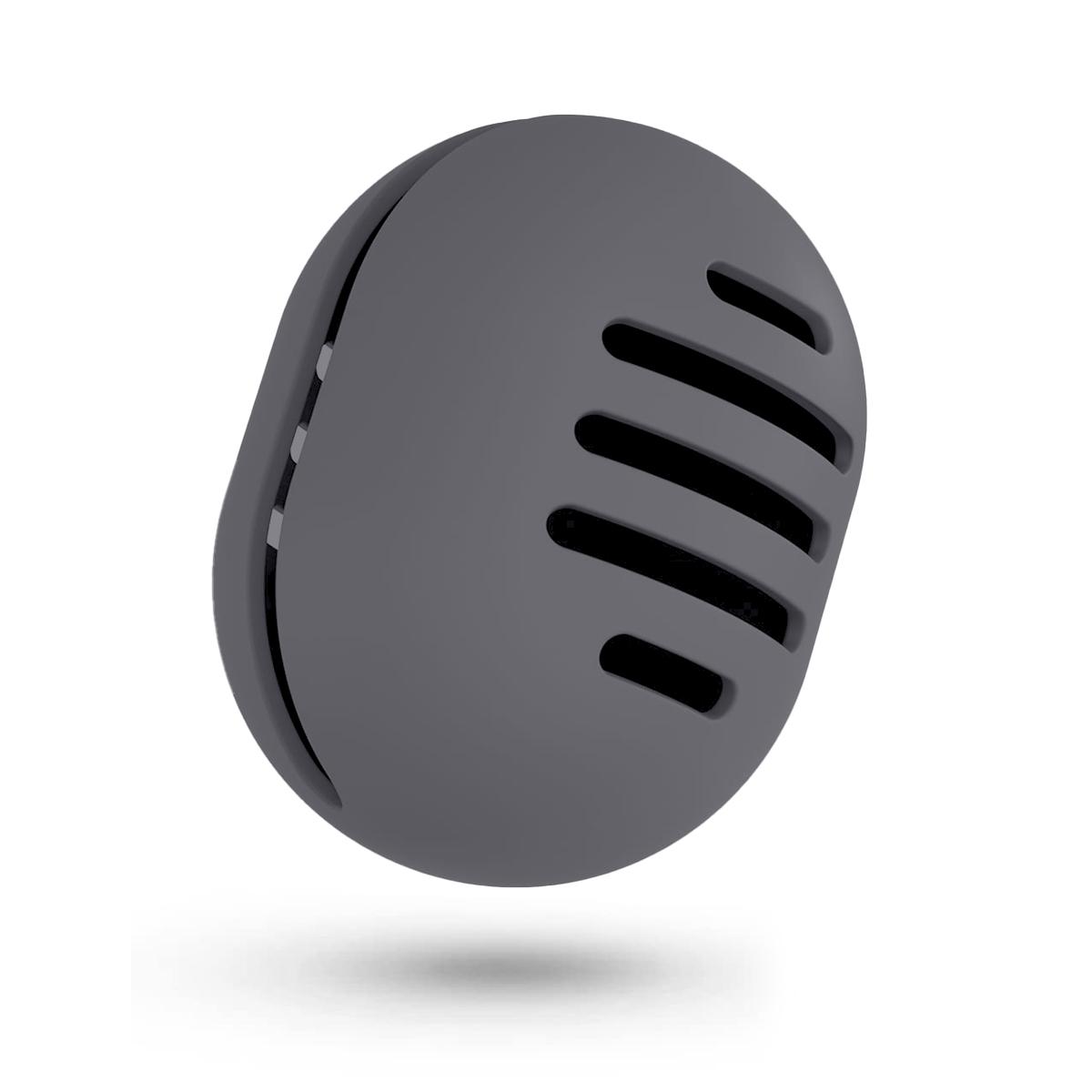 

1 шт. Экологичный силиконовый пористый набор для хранения косметических яиц, коробка для хранения спонжей, многоразовый дорожный портативный органайзер.-zmt темно-серого