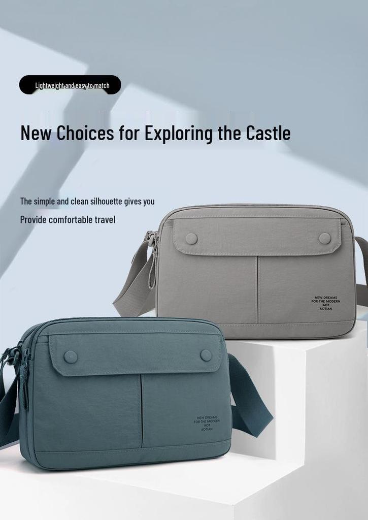 Large Capacity Single-Shoulder Crossbody Bag: Versatile for Commuting, Sports, Outdoor Use, with Multi-functional Phone Pocket and Coin Purse.