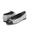 BARBARA Lambskin Color Block 1cm Flat Bbf506wt