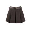Qiusui Yiren Pleated A-Line Short Skirt