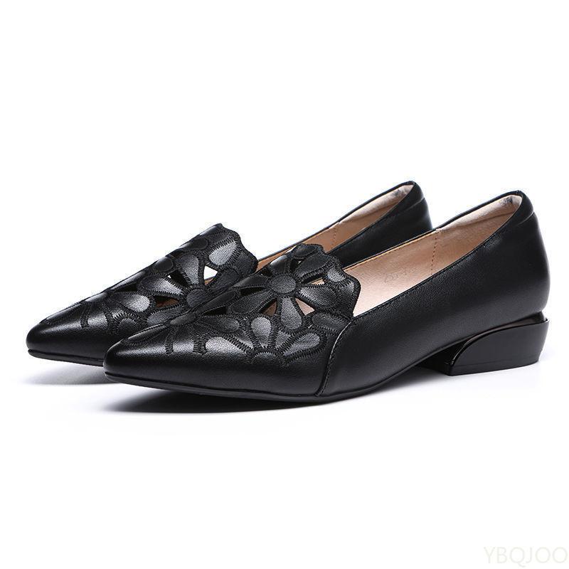 Fashion Fashionable Pointed Toe Flats Women Solid Color Shoes Casual Lightweight Breathable Women Comfortable Low heeled shoes