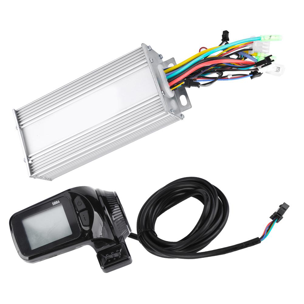 Waterproof LCD Display Panel Electric Bicycle E Bike Scooter Brushless Controller Kit
