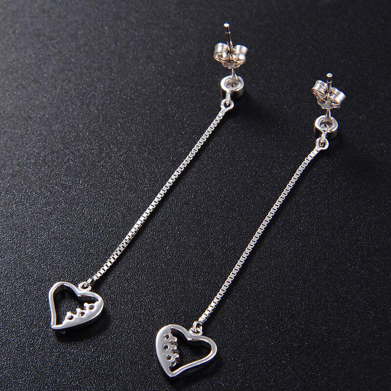 Cercei cu zirconiu din argint 925 Tancise Cercei cu picătură pentru femei Cadouri de nuntă