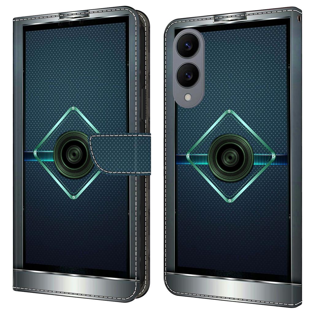 For Samsung Galaxy S25 Edge Case Wallet Stand Pattern Printing PU Leather Flip Phone Cover