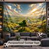 Wall Hanging Tapestry Custom NameZelda Pattern Personalized Printed Fabric Wall Decor