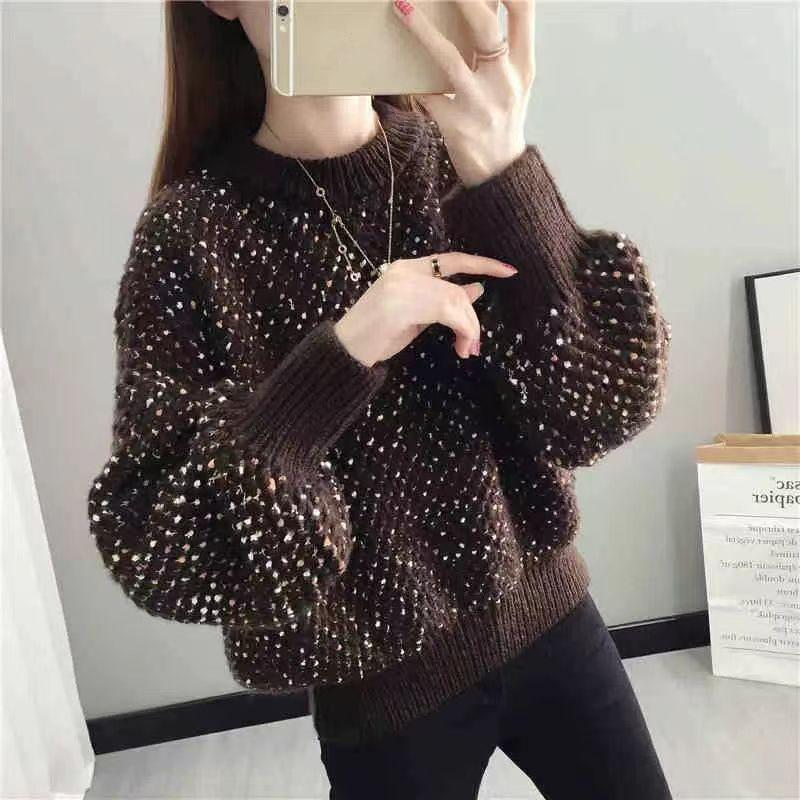 Kaufe Damen Pullover Pullover Herbst und Winter O Hals Unterlage