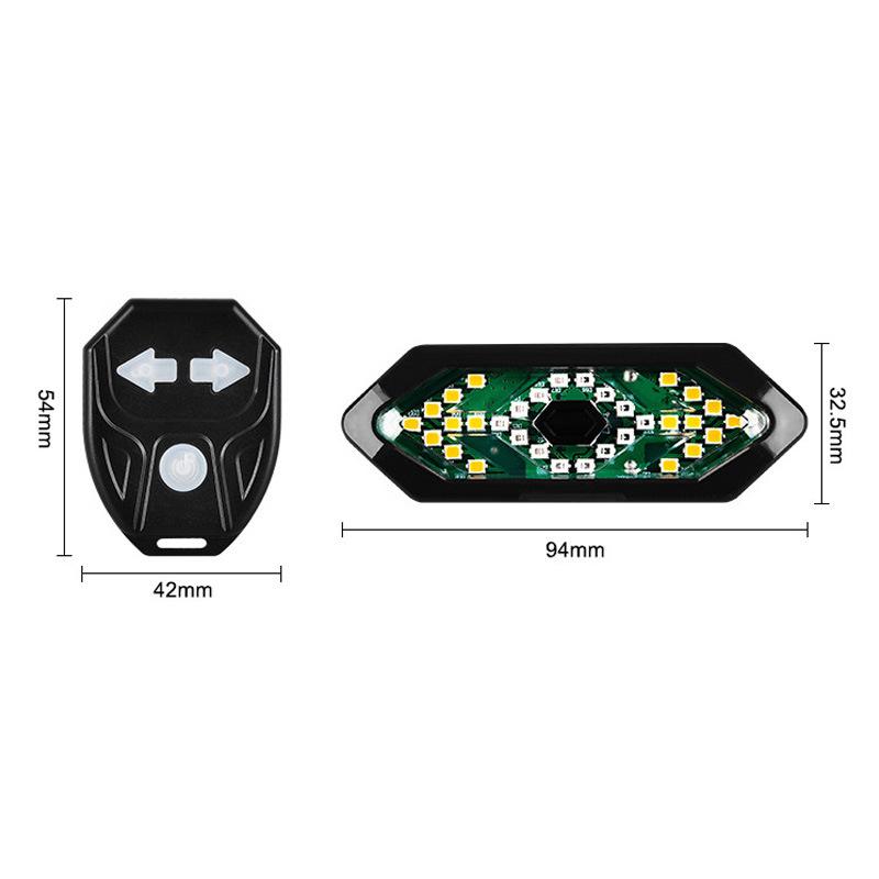Bike Turn Signal Rear Light Led Bicycle Lamp Usb Rechargeable Bike Wireless Lights Back Mtb Tail Light Bike Accessories