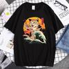 Summer Unisex 100 Cotton Shortsleeved Breathable Samurai Cat Personalized Print Tshirt For Casual And Loose Fit Hiphop Style