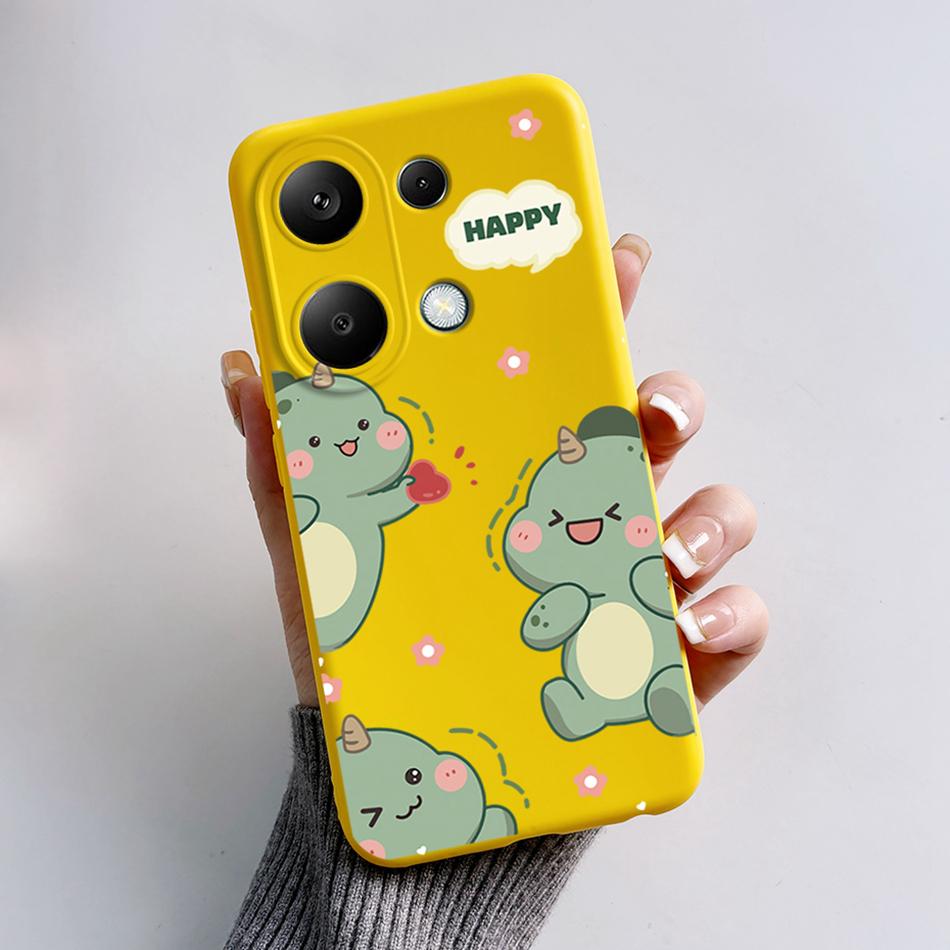 For Poco M6 Pro 4G Case Silicon Cover Soft Bumper for Xiaomi Poco M6 Pro M6Pro 4G Global Phone Cases M 6 Pro Cartoon TPU Shells