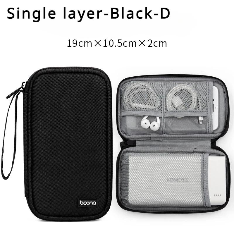 Elektronische Aufbewahrungstasche Mobiles Festplattenpaket Geschäftsreise Tragbarer USB-Datenkabel-Organizer Headset-Ladegerät Schutzhülle