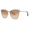 Diff Becky Gold+flash Brown Gradient Lens Women Sunglasses