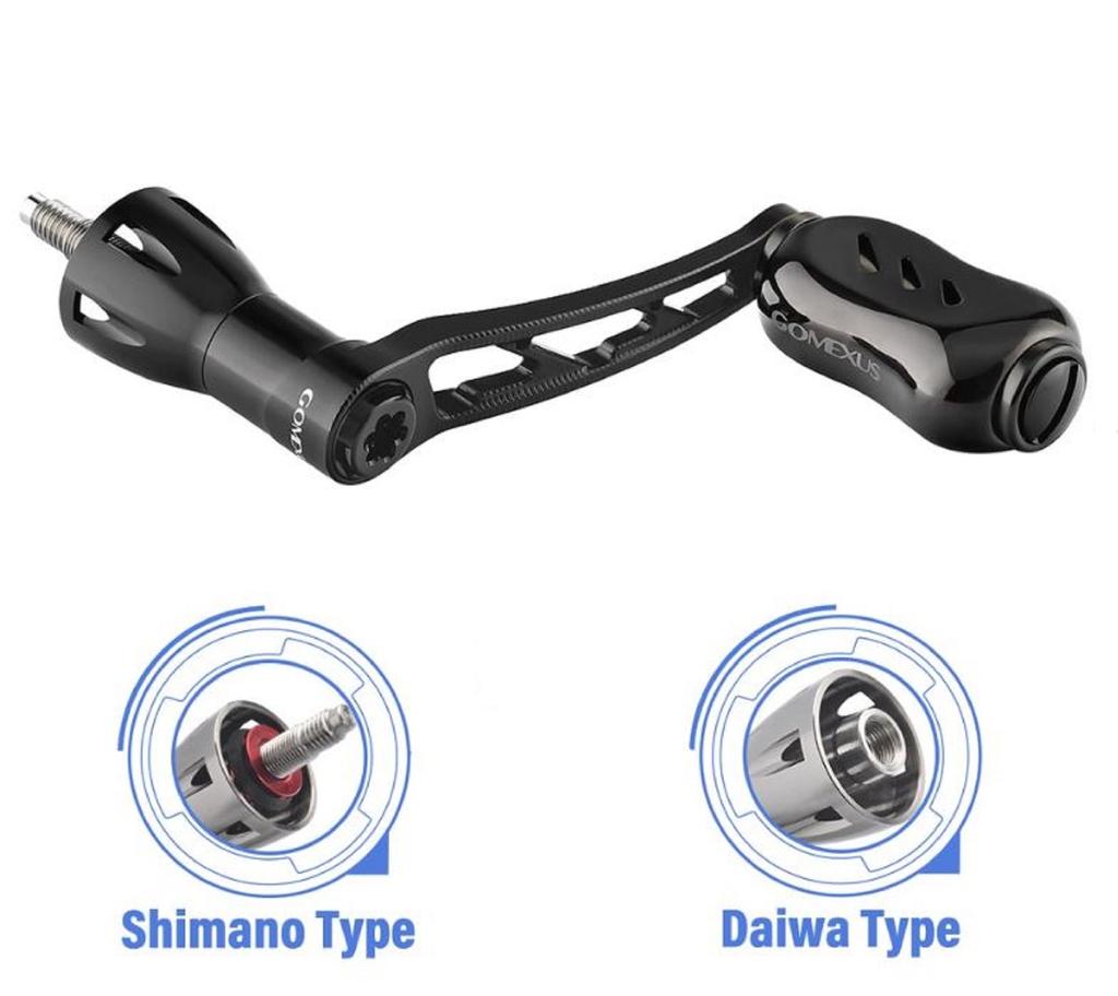 Gomexus LYD50T22BKBK Handle Spinning Alu Black 50mm Daiwa (7177)