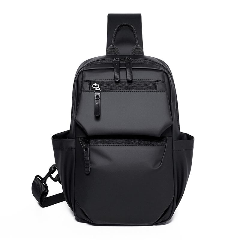 Men's Large Capacity Chest Bag Lightweight Waterproof Outdoor Sports Bag Multi-Power Crossbody Bag