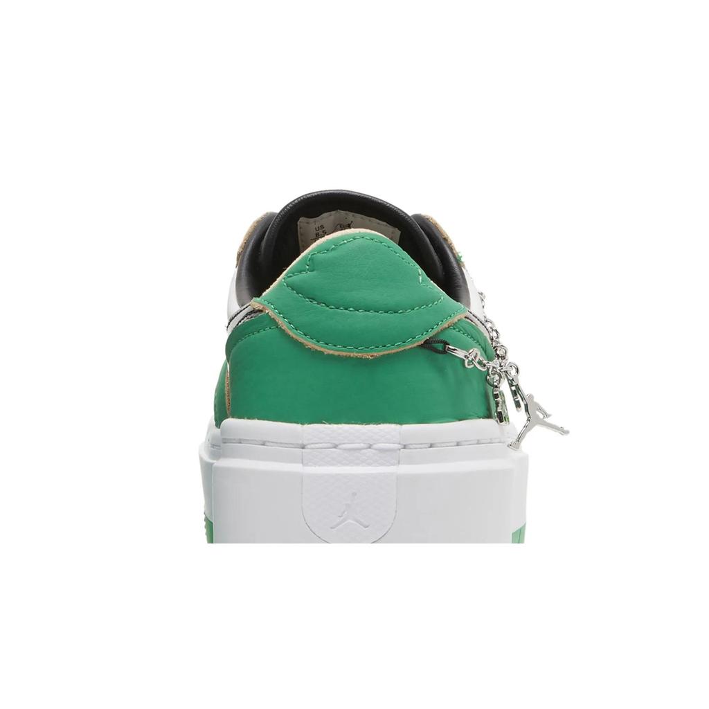 Womens Air Jordan 1 Elevate Low SE 'Lucky Green' (women's sizes) Lucky Green / White / White Onyx / Black Vintage Basketball Shoes DQ8394 301