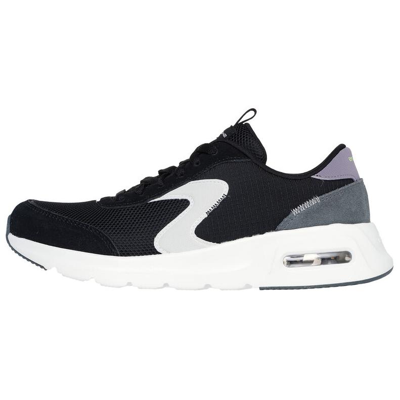 Skechers Skech-Air Court - Air Wave Удобные Прочные Низкие Повседневные Кроссовки Женские Черно-Белые 150076-BKWG 35