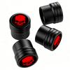 4PCS  Skull Tire Valve Stem Caps with O Rubber Ring Rustprood & Fade Resistant Metal Tire caps,Universal Fit for Cars/Trucks
