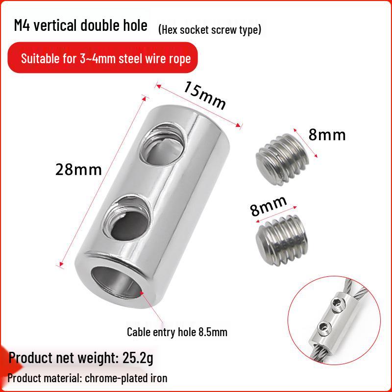 Adjustable Transparent Rubber-Coated Steel Wire Picture Hanging Device with Locking Line and Aluminum Sleeve Safety Rope