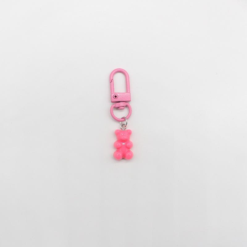 Colorful Candy Bear Keychain - Cute Cartoon Animal Charm for Girls' Bags