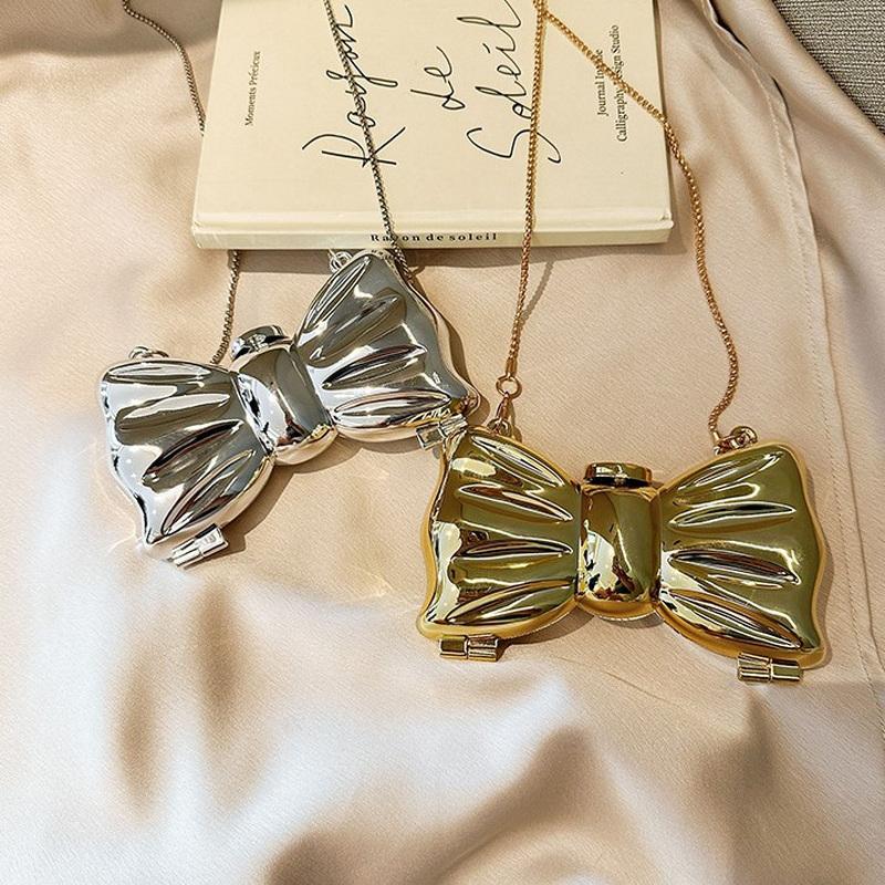 Acrylic Lipstick Bag For Wommen High Quality Acrylic Shoulder Bag Flower Bow Bag Mini Change Key Crossbody Bag