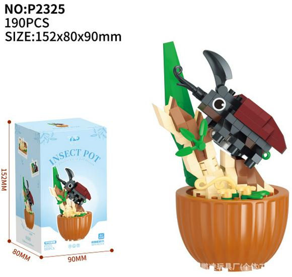 Lego-Compatible Flowers & Insects Bonsai: Educational Building Toys for Kids with Small Parts