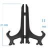 3-12 Inch Black Plastic Folding Photo Frame & Plate Stand Holder