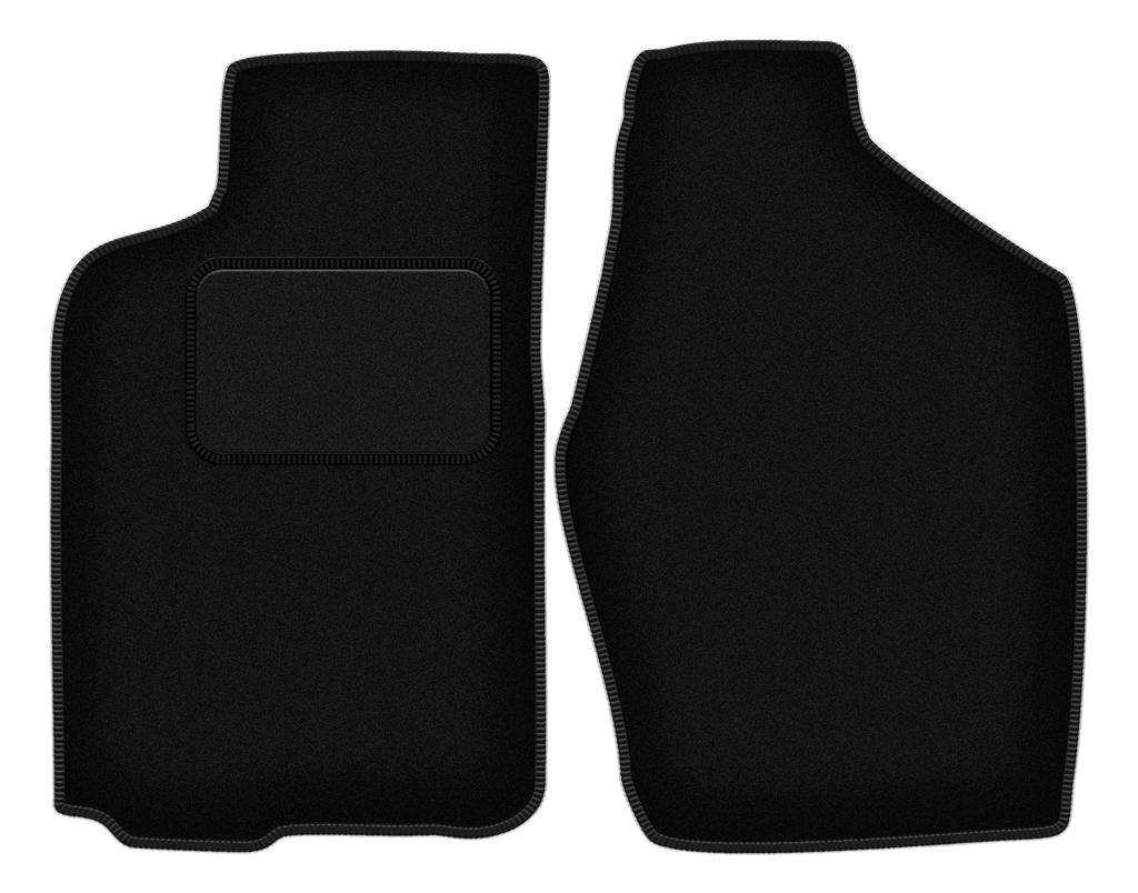 Black front floor mats for: Toyota Camry V20 II sedan (1986-1991)