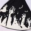 Glow in The Dark Skeleton Ghostly Witch Costume Witch Hat,Ghosty Skeleton Dress Cosplay Halloween Costume Kids Girls