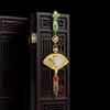 Original design antique cheongsam press placket pendant fan fringe pendant retro hanfu Chinese style high-end accessories women