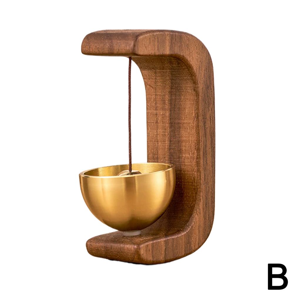 Door Bell Wooden Wind Chimes Wireless Doorbell Entrance Door Bell Decorative Wind Bell for Home Opening Home Decoration