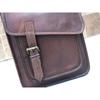 Women's Real Leather Messenger Shoulder Bag Cross Body Satchel (Vintage Brown)