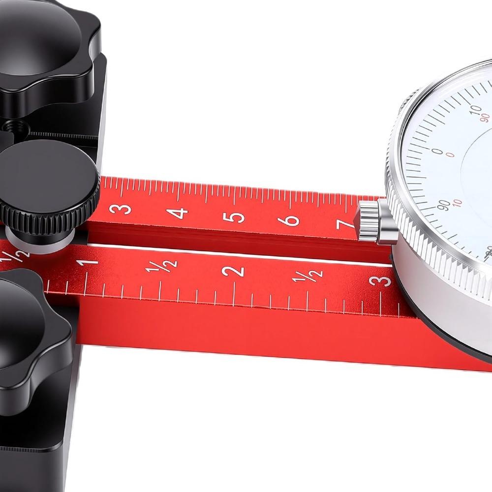 Aluminum Alloy Table Saw Gauge Adjustable Thin Rip Jig Guide Durable Digital Dial Indicator