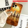 2DFlat Sunset Desert Horse Run All Inclusive Film Hard Phone Case, Compatible with iPhone 18 Pro Max 17 16 15 14 13 12 11